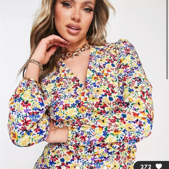 AX Dress Armani Exchange Wrap Dress Armani Exchange Dress AX Floral Dress - Picture 3 of 7